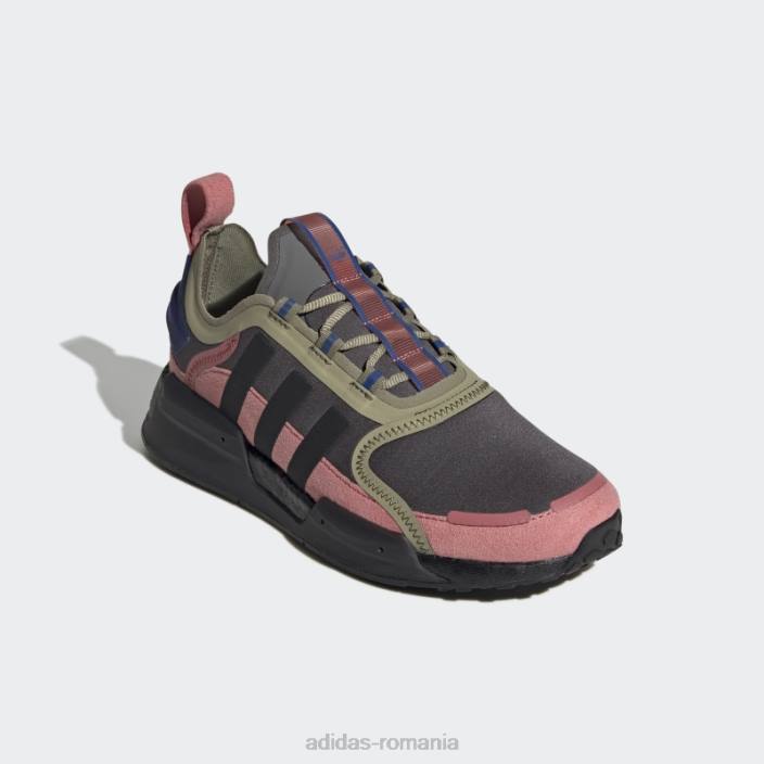 Adidas pantofi roșii nmd-v3 femei gri/negru/rosu 2JBN2185