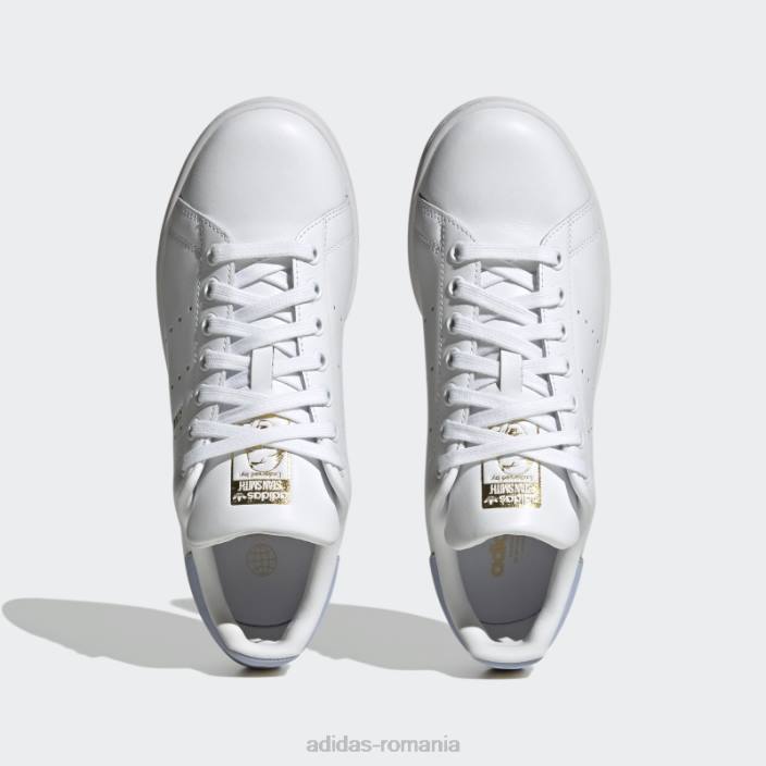 Adidas pantofi stan smith albastru zori femei alb/albastru zori/auriu metalic 2JBN16347