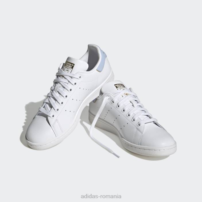 Adidas pantofi stan smith albastru zori femei alb/albastru zori/auriu metalic 2JBN16347
