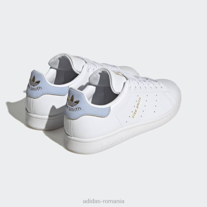 Adidas pantofi stan smith albastru zori femei alb/albastru zori/auriu metalic 2JBN16347