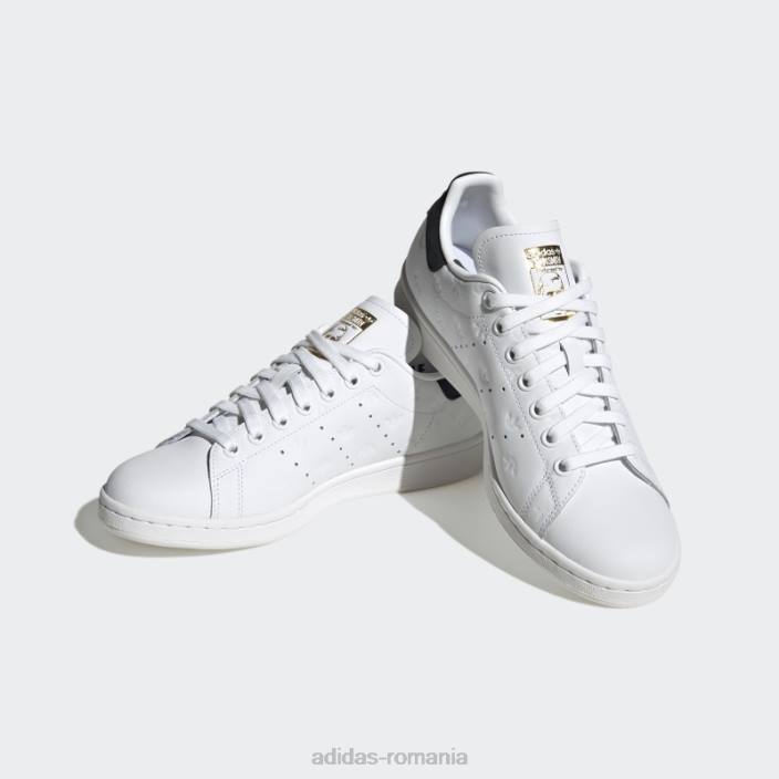 Adidas pantofi stan smith aurii fierbinți metalici femei alb/negru/auriu metalic 2JBN16011