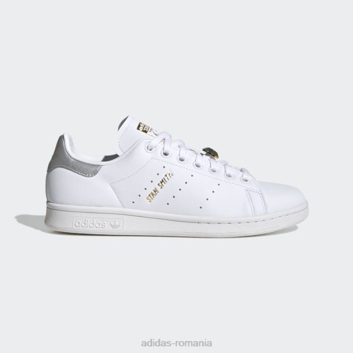 Adidas pantofi stan smith aurii metalici eleganti femei alb/argintiu/auriu metalic 2JBN8395