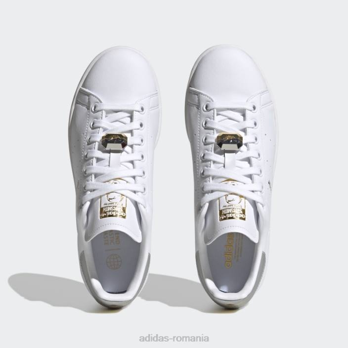 Adidas pantofi stan smith aurii metalici eleganti femei alb/argintiu/auriu metalic 2JBN8395