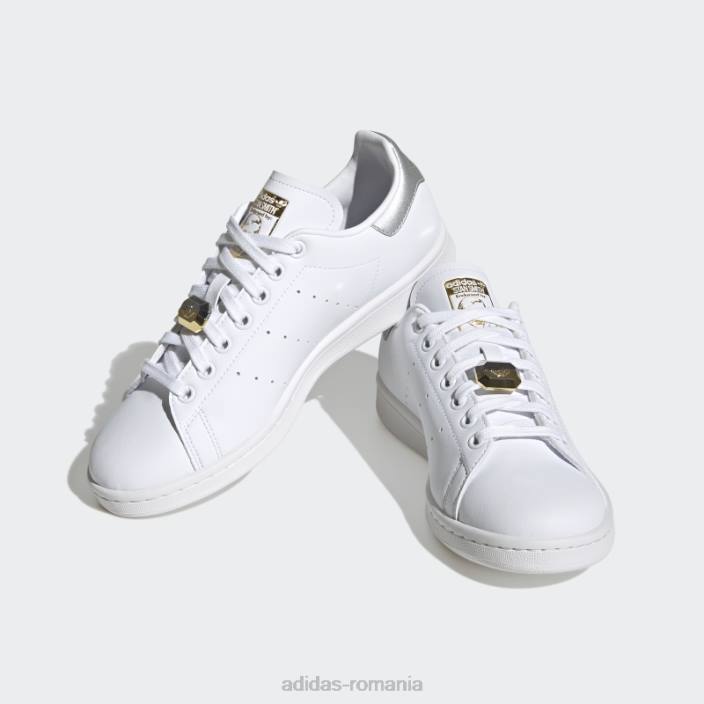 Adidas pantofi stan smith aurii metalici eleganti femei alb/argintiu/auriu metalic 2JBN8395