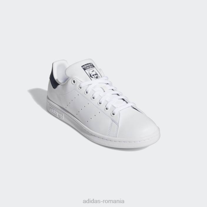 Adidas pantofi stan smith fierbinți bleumarin femei alb/marinier 2JBN8648