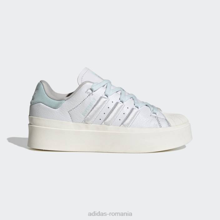 Adidas pantofi superstar albastri femei alb/albastru 2JBN8816