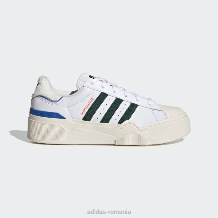 Adidas pantofi superstar albi excelenti 2b femei alb/verde închis/regal 2JBN8380