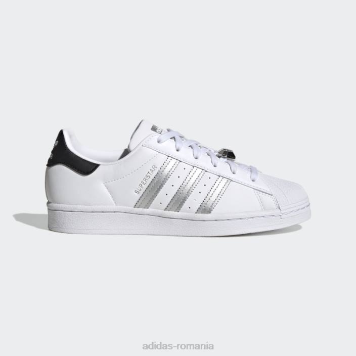 Adidas pantofi superstar argintii femei alb/argintiu/negru 2JBN15927