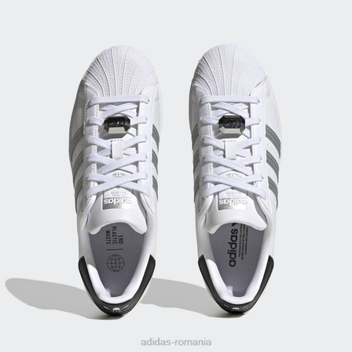 Adidas pantofi superstar argintii femei alb/argintiu/negru 2JBN15927