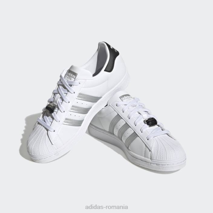 Adidas pantofi superstar argintii femei alb/argintiu/negru 2JBN15927