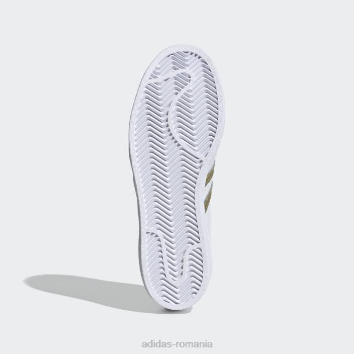 Adidas pantofi superstar aurii metalizat elegant femei alb/auriu metalic 2JBN2072