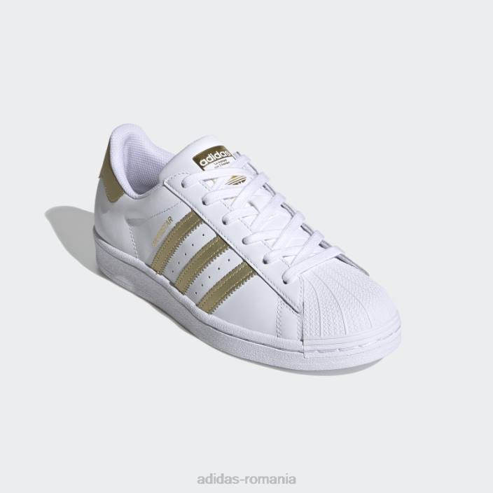 Adidas pantofi superstar aurii metalizat elegant femei alb/auriu metalic 2JBN2072