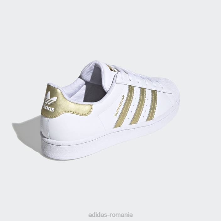 Adidas pantofi superstar aurii metalizat elegant femei alb/auriu metalic 2JBN2072