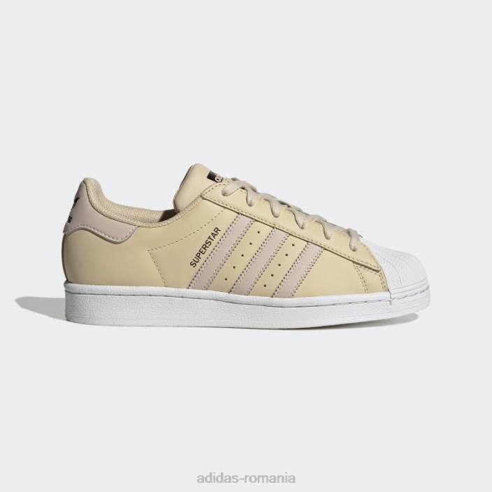 Adidas pantofi superstar de nisip femei nisip/taupe/negru 2JBN8506