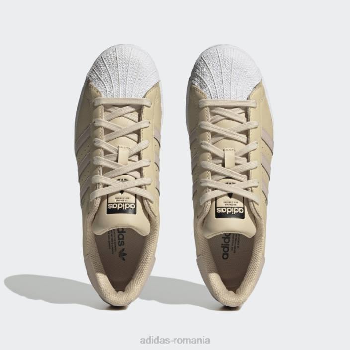 Adidas pantofi superstar de nisip femei nisip/taupe/negru 2JBN8506