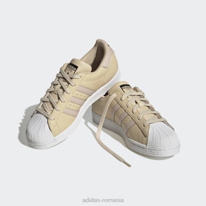 Adidas pantofi superstar de nisip femei nisip/taupe/negru 2JBN8506