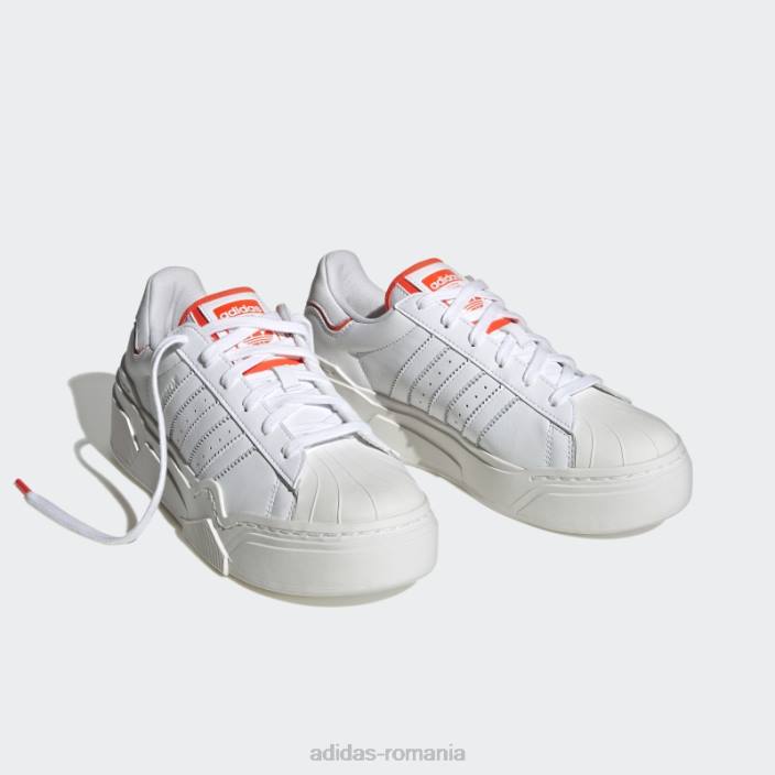 Adidas pantofi superstar excelent 2b alb femei alb roșu 2JBN15986