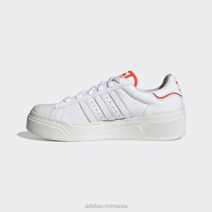 Adidas pantofi superstar excelent 2b alb femei alb roșu 2JBN15986