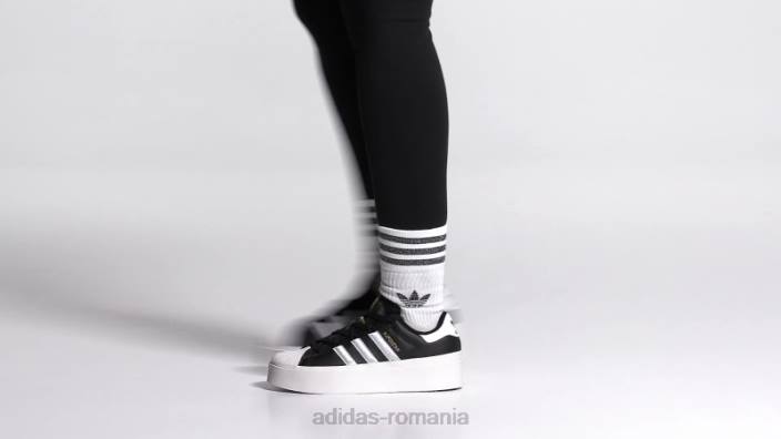 Adidas pantofi superstar excelenti negri femei negru/alb/auriu metalic 2JBN8324