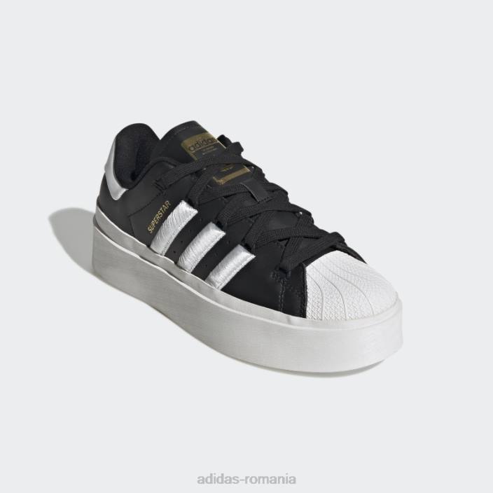 Adidas pantofi superstar excelenti negri femei negru/alb/auriu metalic 2JBN8324