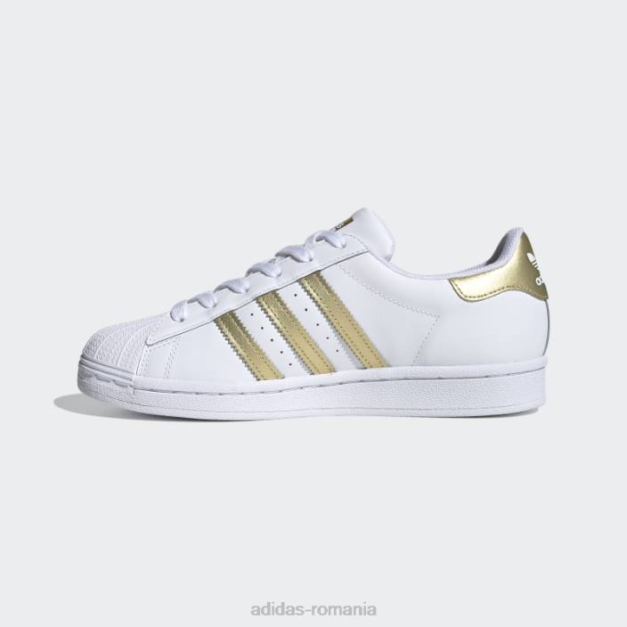 Adidas pantofi superstar moda metalica aurie femei alb/auriu metalic 2JBN8495