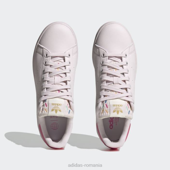 Adidas pantofi vegani stan smith roz adidas femei roz/alb 2JBN16164