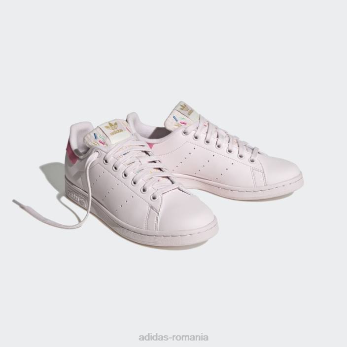 Adidas pantofi vegani stan smith roz adidas femei roz/alb 2JBN16164