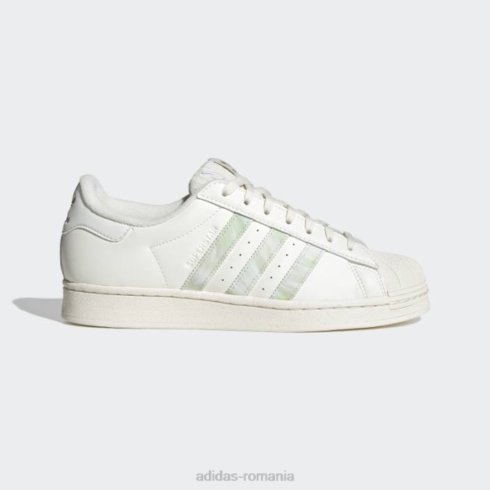 Adidas pantofi vegani superstar albi femei nuanță albă/nisip 2JBN16003