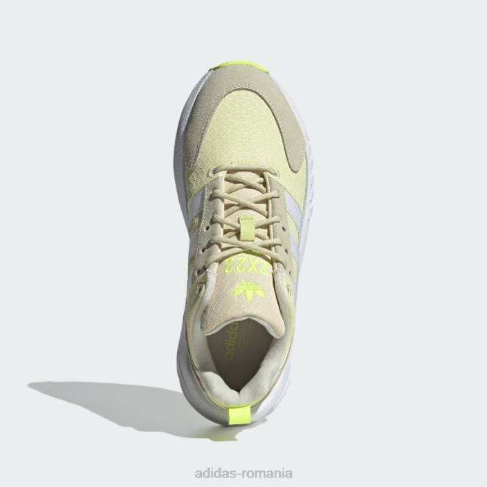 Adidas pantofi zx 22 boost nisip adidas femei nuanță nisip/alb/galben 2JBN16290