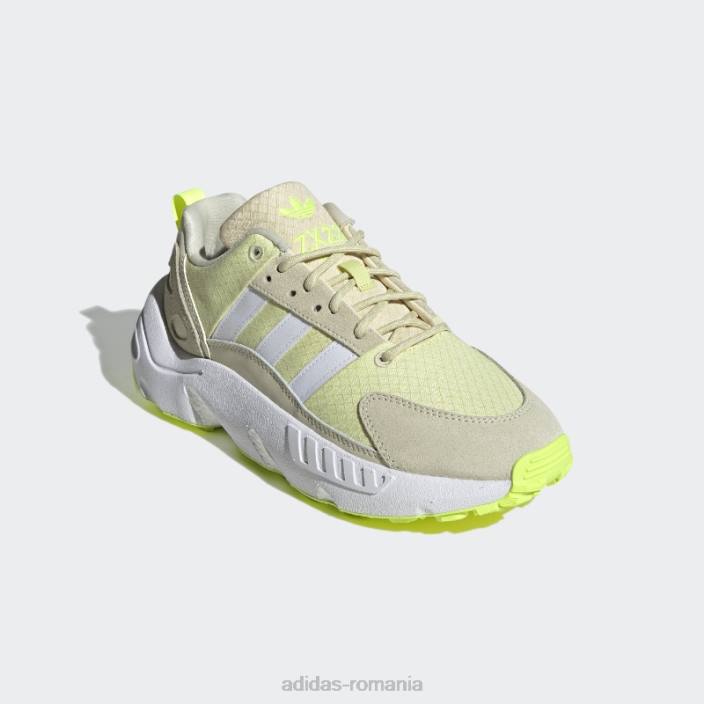 Adidas pantofi zx 22 boost nisip adidas femei nuanță nisip/alb/galben 2JBN16290