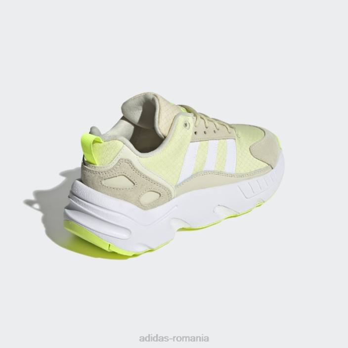 Adidas pantofi zx 22 boost nisip adidas femei nuanță nisip/alb/galben 2JBN16290