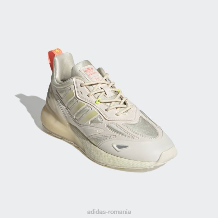 Adidas pantofi zx 2k boost 2.0 bej nisip femei alb/bej nisipos/argintiu 2JBN16219