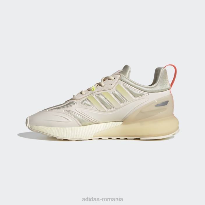 Adidas pantofi zx 2k boost 2.0 bej nisip femei alb/bej nisipos/argintiu 2JBN16219