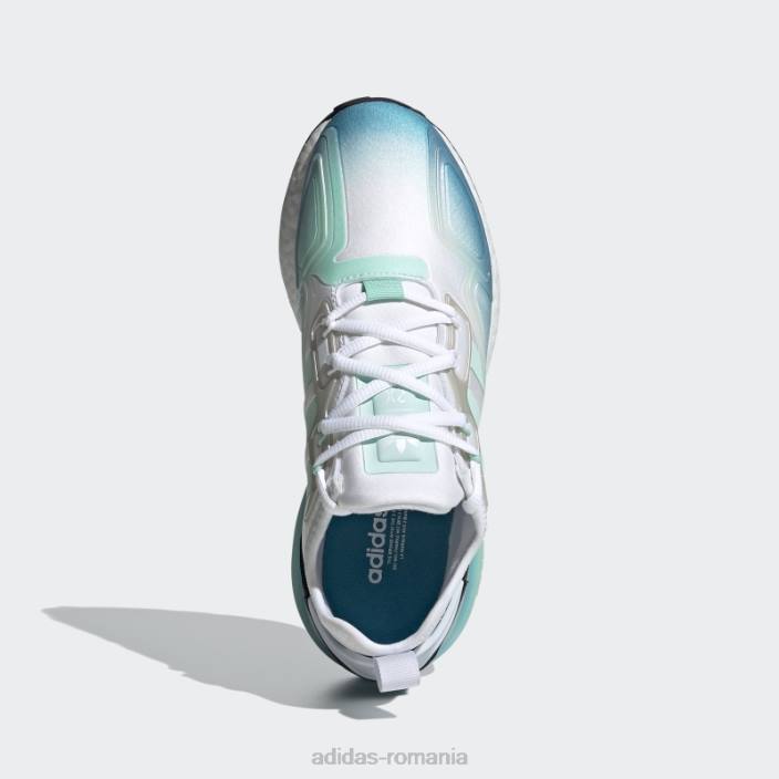 Adidas pantofi zx 2k boost albi femei alb/teal/menta 2JBN2192