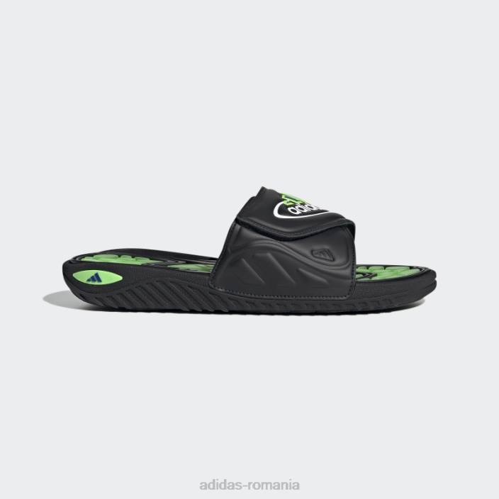 Adidas reptossage slides negru femei negru/verde/alb 2JBN16321