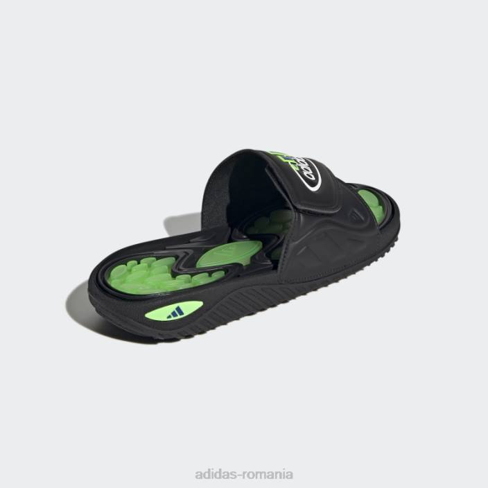 Adidas reptossage slides negru femei negru/verde/alb 2JBN16321
