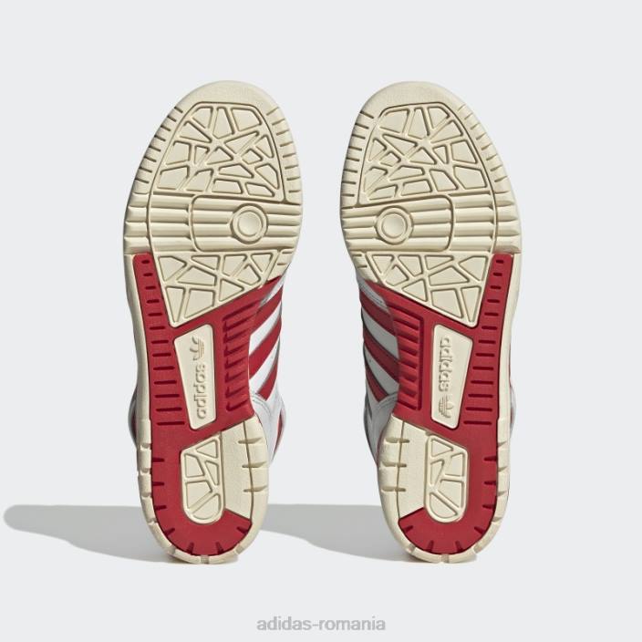 Adidas rivalitate hi pantofi stacojiu femei alb/stacojiu 2JBN8555