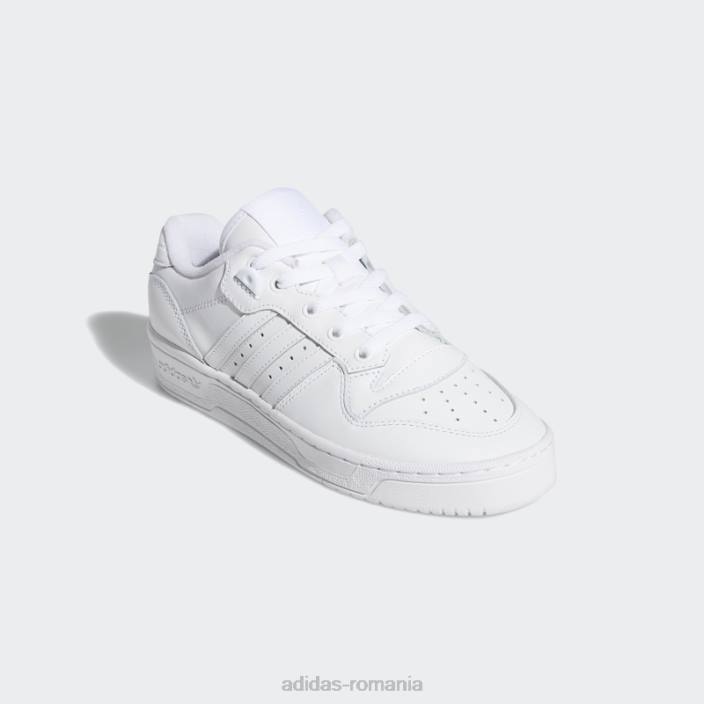 Adidas rivalitate pantofi jos negri femei alb negru 2JBN1955