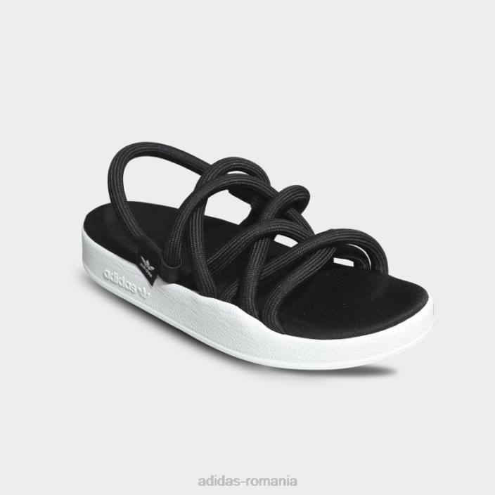 Adidas sandale adilette noda negre femei alb negru 2JBN8369