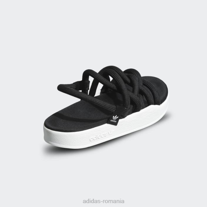 Adidas sandale adilette noda negre femei alb negru 2JBN8369