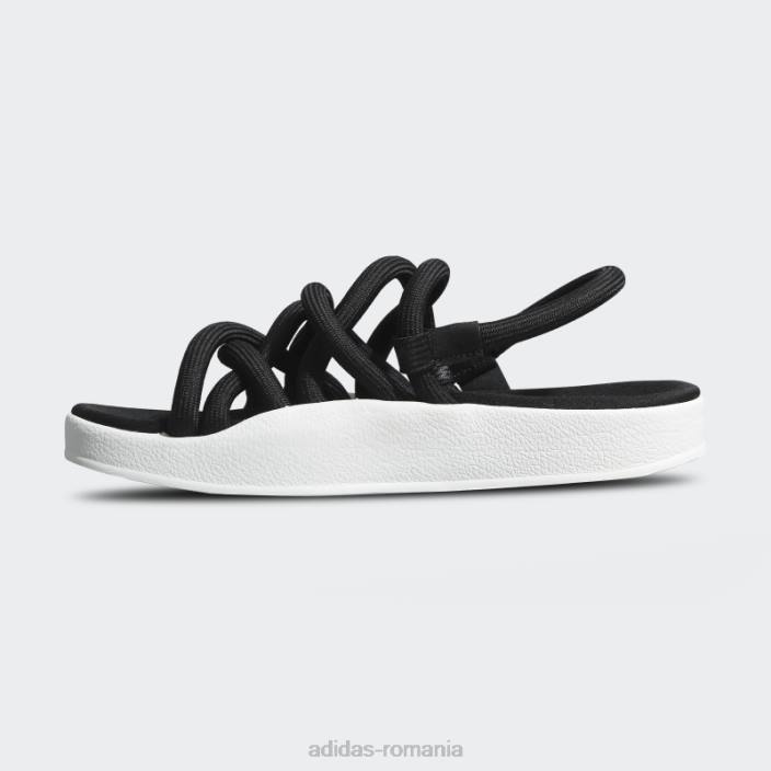 Adidas sandale adilette noda negre femei alb negru 2JBN8369