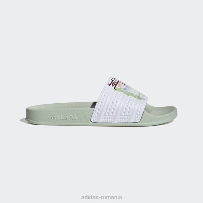 Adidas sandale adilette verzi adidas femei verde/alb 2JBN16203