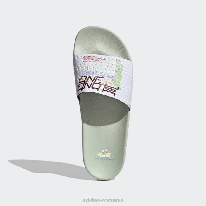 Adidas sandale adilette verzi adidas femei verde/alb 2JBN16203