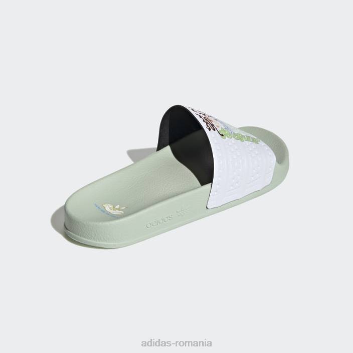 Adidas sandale adilette verzi adidas femei verde/alb 2JBN16203