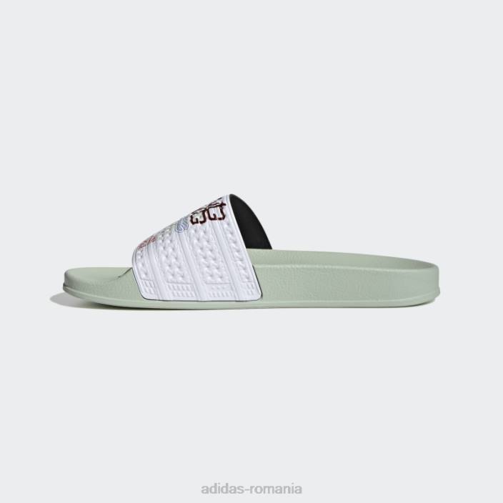 Adidas sandale adilette verzi adidas femei verde/alb 2JBN16203