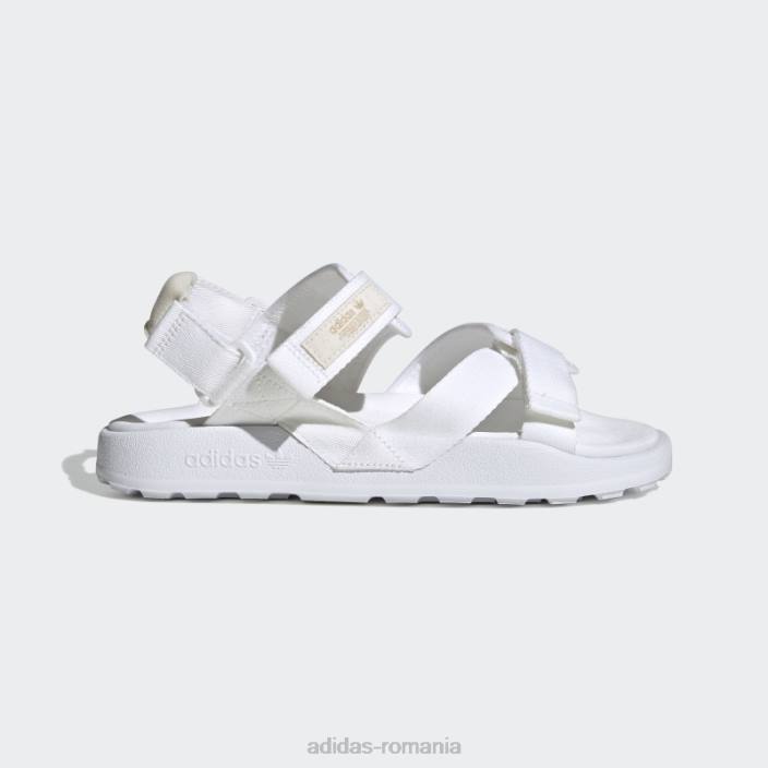 Adidas sandale albe adilette adventure femei alb/taupe 2JBN8483