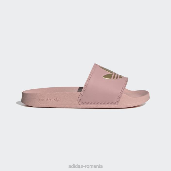 Adidas tobogane mov adilette lite femei mov/aur mat 2JBN8357