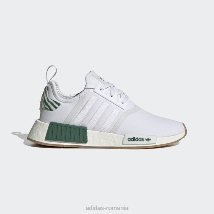 Adidas verde închis nmd-r1 pantofi moda femei alb/verde închis 2JBN8405