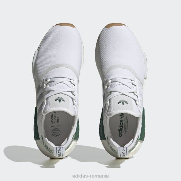 Adidas verde închis nmd-r1 pantofi moda femei alb/verde închis 2JBN8405