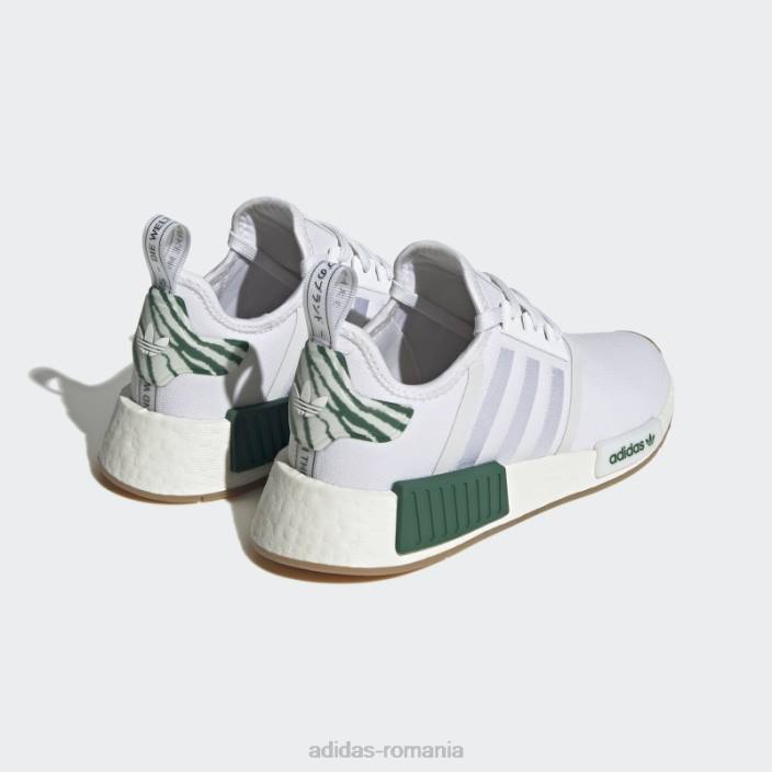 Adidas verde închis nmd-r1 pantofi moda femei alb/verde închis 2JBN8405